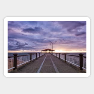 Redcliffe Jetty by Morning Sticker